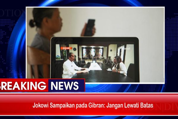 Gibran: Jangan Lewati Batas